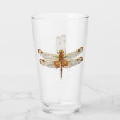 Calico Pennant Dragonfly Beer Glass Glas (Achterkant)