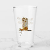 Calico Pennant Dragonfly Beer Glass Glas (Voorkant)