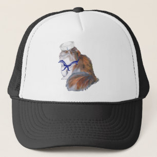 Calico Persian Cat Sailor Trucker Pet