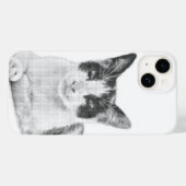 Calico Pop Halftone Case-Mate iPhone Case (Achterkant (horizontaal))