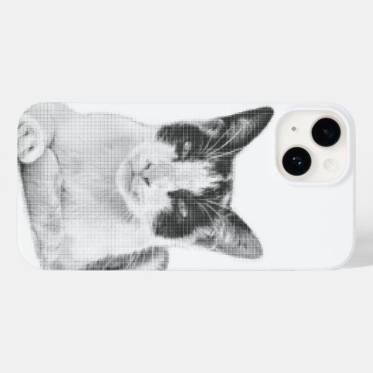 Calico Pop Halftone Case-Mate iPhone Case (Achterkant (horizontaal))