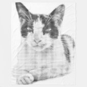 Calico Pop Halftone Fleece Deken (Voorkant)