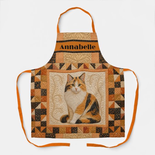 Calico Quilt Personalize Schort (Voorkant)