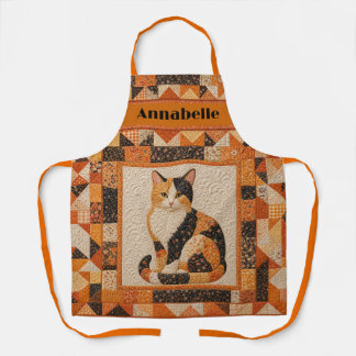 Calico Quilt Personalize Schort