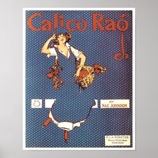 Calico Rag Songbook Hoesje Poster (Voorkant)
