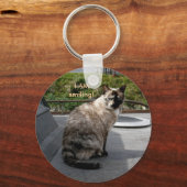 Calico Siamese Cat op Unalaska Island Sleutelhanger (Voorkant)