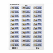 CALICO TORTIE CAT RETOURADRES LABELS (Full Sheet)