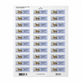 CALICO TORTIE CAT RETOURADRES LABELS (Full Sheet)