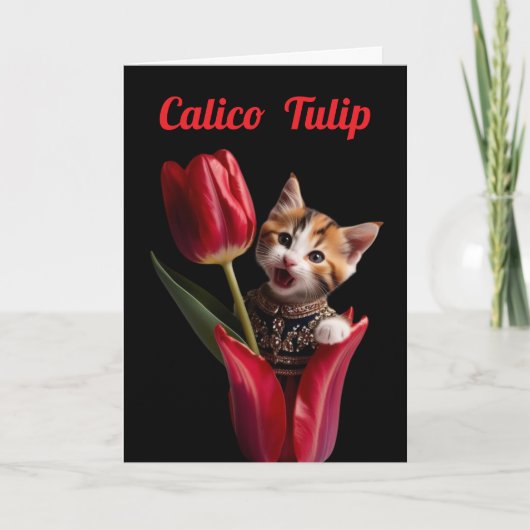 Calico Tulip Kaart (Voorkant)