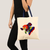 Calico Veiltail Goldfish canvas tas (Voorkant (product))