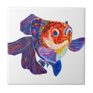 Calico Veiltail Goldfish decoratieve tegel Tegeltje