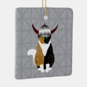 Calico Viking Cat Ornament (Rechts)