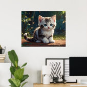 *~* Calico Zoet Kat AP68 5:4 Feline Kitten Cat Poster (Thuiskantoor)