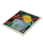 Caliente Cactus Ceramic Tegel Tegeltje (Zijkant)