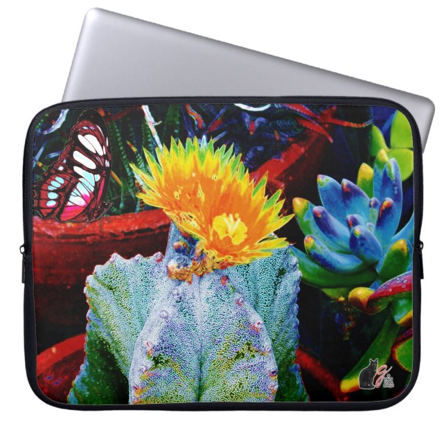 Caliente Cactus Laptop Sleeve (Voorkant)