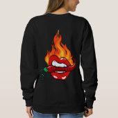 Caliente (Hot) Dames T-shirt met lange mouwen (Achterkant)