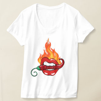 Caliente (Hot) Vrouwen V-hals T-shirt