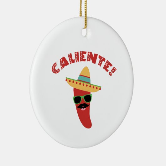 Caliente Pepper Keramisch Ornament (Rechts)