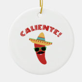Caliente Pepper Keramisch Ornament (Voorkant)