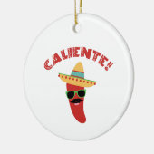Caliente Pepper Keramisch Ornament (Links)