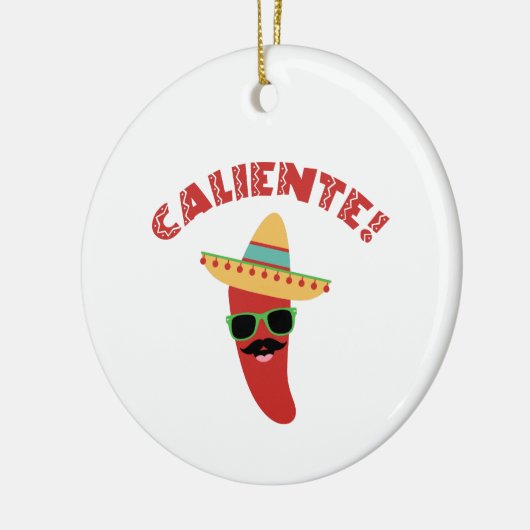 Caliente Pepper Keramisch Ornament (Links)