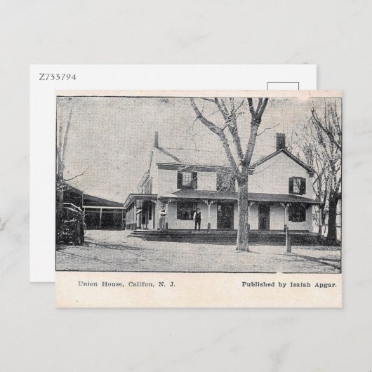 Califon, New Jersey, Vintage Briefkaart (Voorkant / Achterkant)
