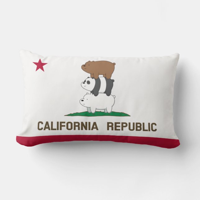 Califorina bearstack republiek kussen (Voorkant)