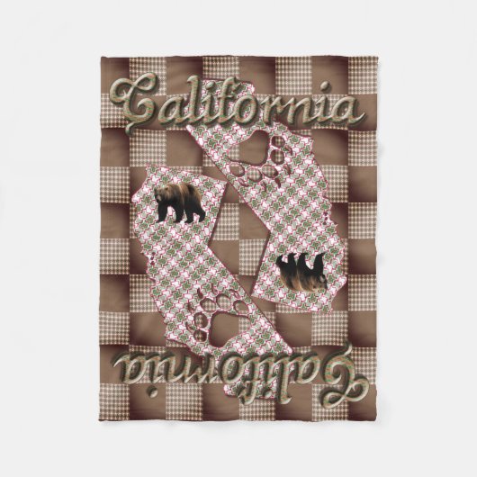 California2025-klein Fleece Deken (Voorkant)