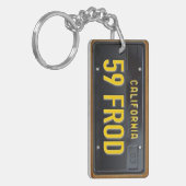 California 1963  License Bord Sleutelhanger (Voorkant Links)