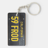California 1963  License Bord Sleutelhanger (achterkant)