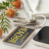 California 1963 License Bord Sleutelhanger CUSTOM (Voorkant Rechts)