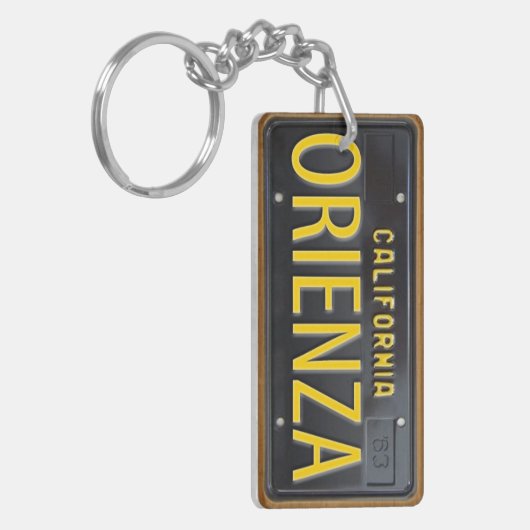 California 1963 License Bord Sleutelhanger CUSTOM (Voorkant Links)