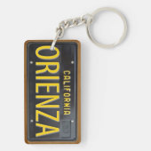 California 1963 License Bord Sleutelhanger CUSTOM (achterkant)