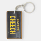 California 1963 License Bord Sleutelhanger CUSTOM (achterkant)