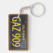 California 1963 License Bord Sleutelhanger CUSTOM (achterkant)