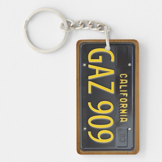 California 1963 License Bord Sleutelhanger CUSTOM (Voorkant)