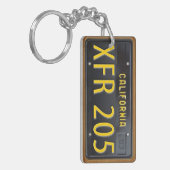 California 1963 License Bord Sleutelhanger CUSTOM (Voorkant Links)