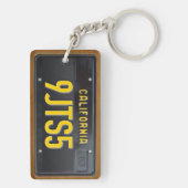 California 1963 License Bord Sleutelhanger CUSTOM (achterkant)