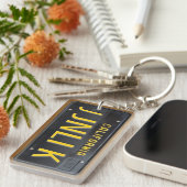 California 1963 License Bord Sleutelhanger CUSTOM (Voorkant Rechts)