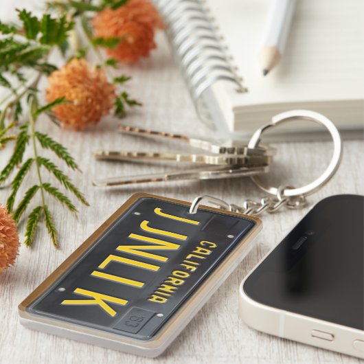 California 1963 License Bord Sleutelhanger CUSTOM (Voorkant Rechts)