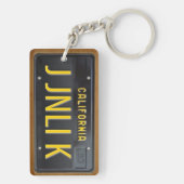 California 1963 License Bord Sleutelhanger CUSTOM (achterkant)