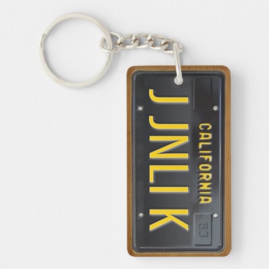 California 1963 License Bord Sleutelhanger CUSTOM (Voorkant)