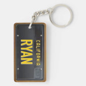 California 1963 License Bord Sleutelhanger CUSTOM (achterkant)