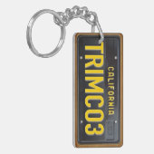 California 1963 License Bord Sleutelhanger CUSTOM (Voorkant Links)