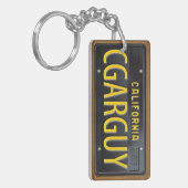 California 1963 License Bord Sleutelhanger CUSTOM (Voorkant Links)