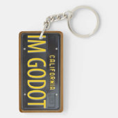 California 1963 License Bord Sleutelhanger CUSTOM (achterkant)