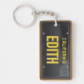 California 1963  License Bord Sleutelhanger EDI (Voorkant)
