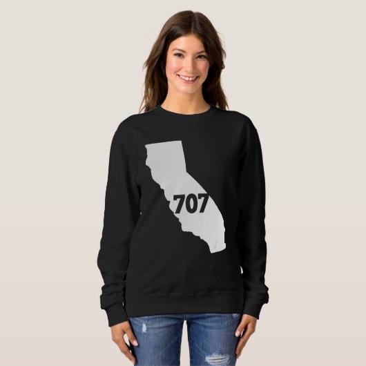 California 707 Area Code Trui (Voorkant volledig)