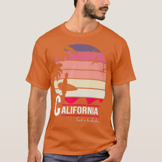 California 70s Summer Surf Beach Design Amazing Gi T-shirt