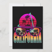california 80 - retro kaart (Voorkant)